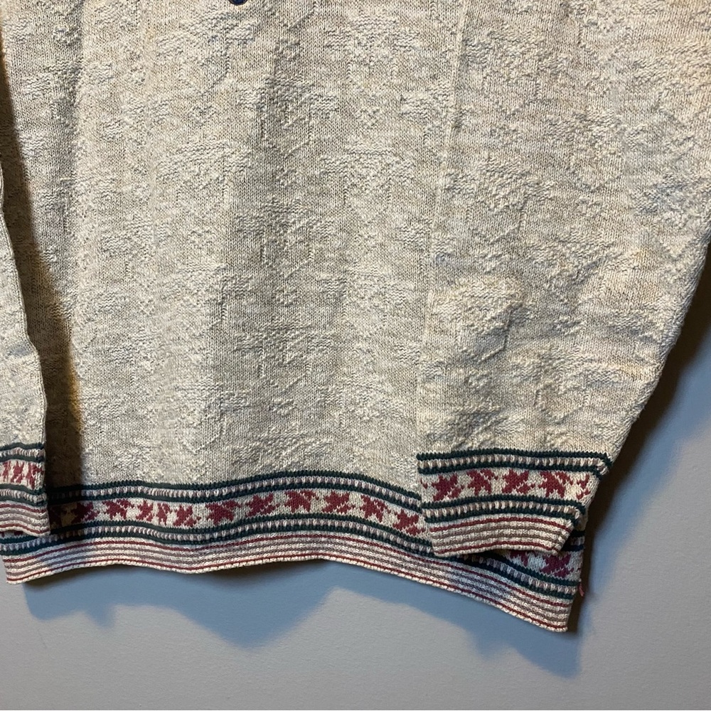 Vintage Cottagecore Pullover Women’s Large Chelsea Garden Floral Knit Sweater - Picture 4 of 10